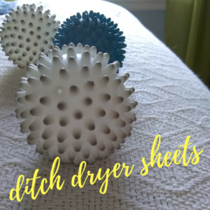 Dryer Ball no dryer sheets at UnexpectedHoney.com